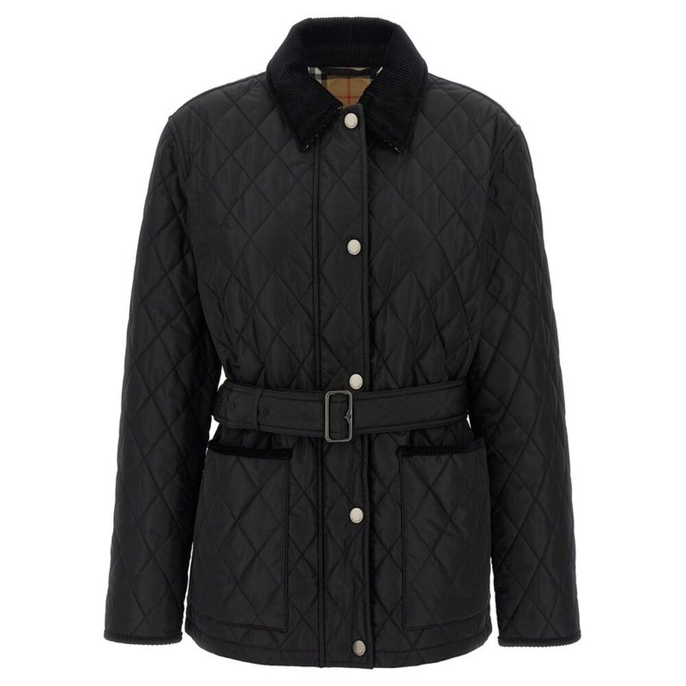 Burberry Black Polyamide Full-Length Women's Jacket